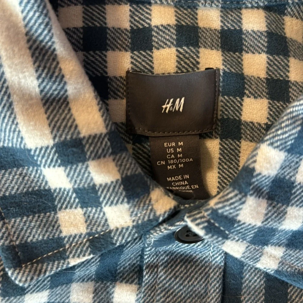 H&M heavy plaid shirt/jacket - Picture 2 of 3